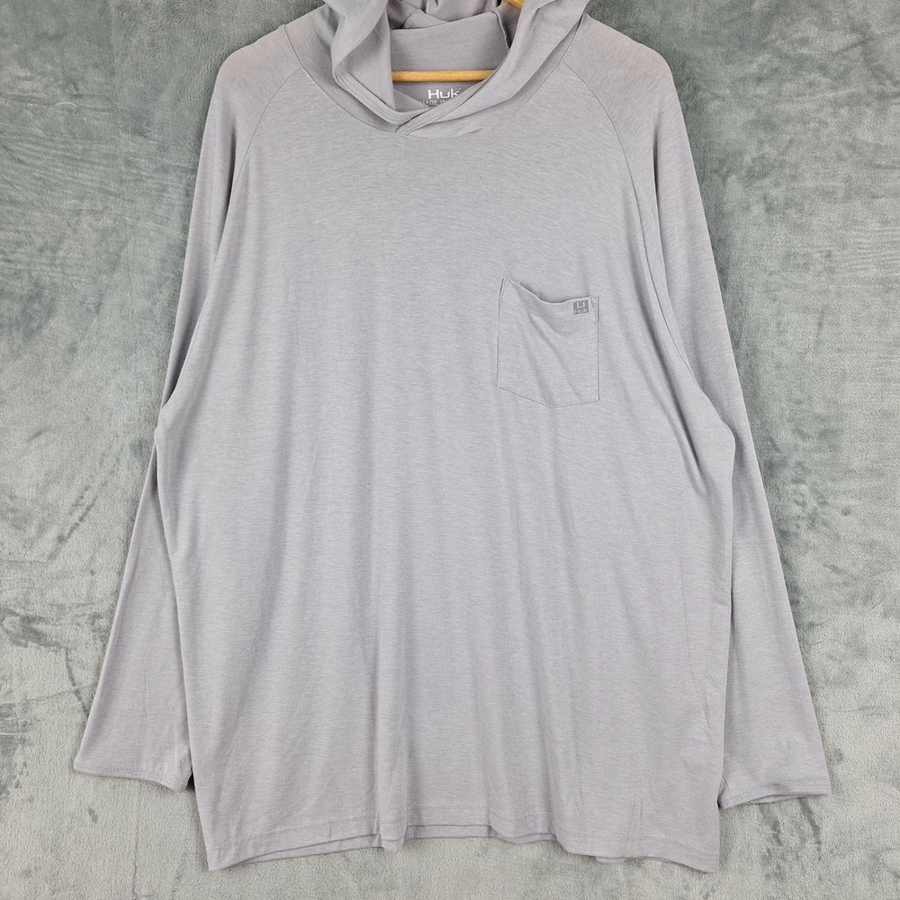 Huk Waypoint Hoodie Mens XXL Fishing Performance Lightweight Outdoors Pullover
